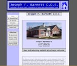 Dr. Joseph Barnett DDS website snapshot and link